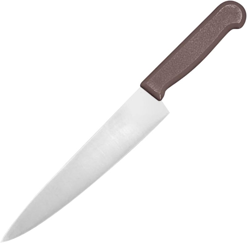 Kitchen Master 8 Inch Stainless Steel Professional Chef Knife (Brown) | NSF Certified for Cooked Meat - Image 1